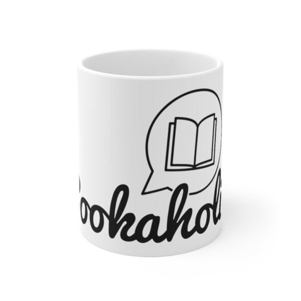 Bookaholic white mug