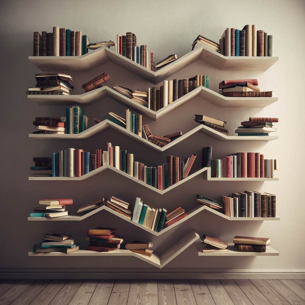bookshelf of nonlinear narratives