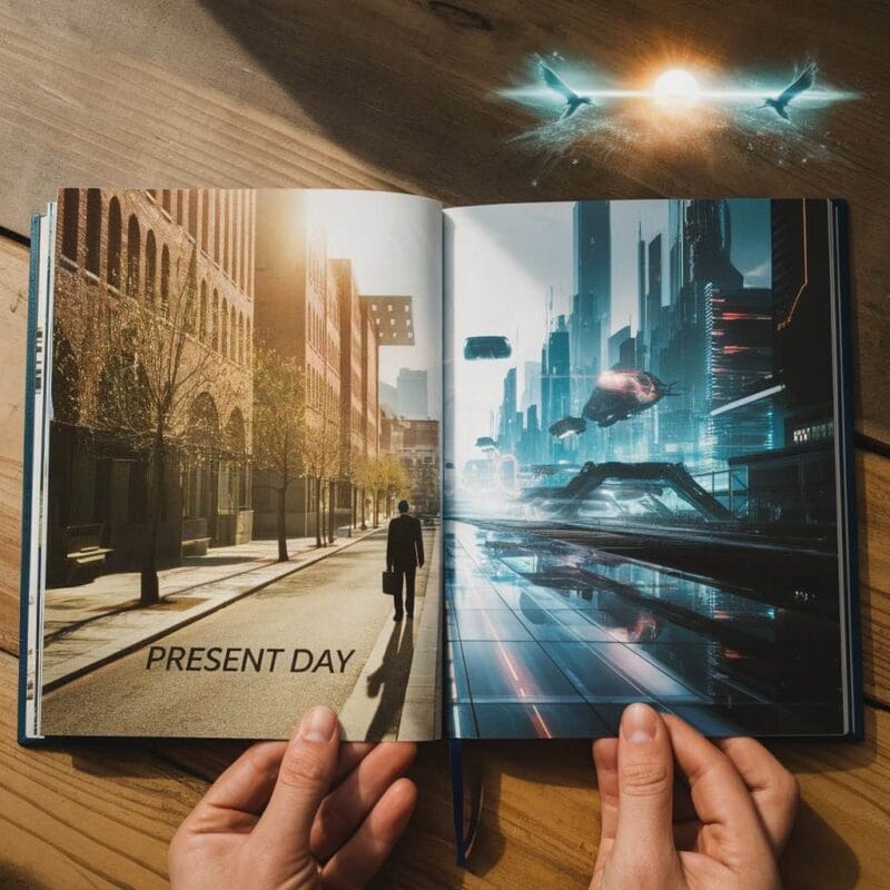 Flash forwarding in literature