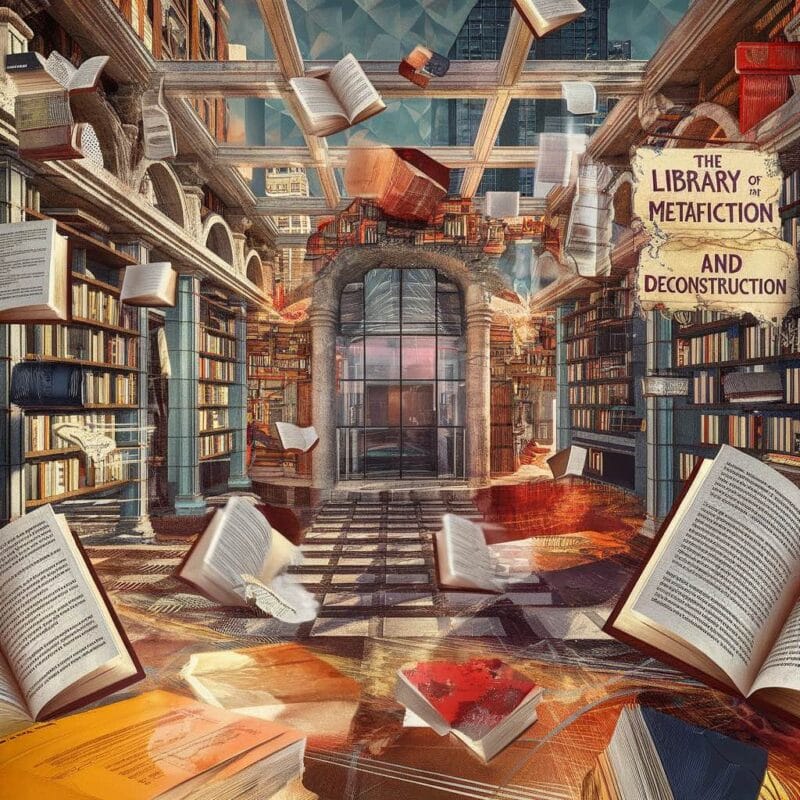 Postmodern literature abstract image