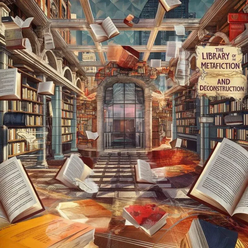 Postmodern literature abstract image