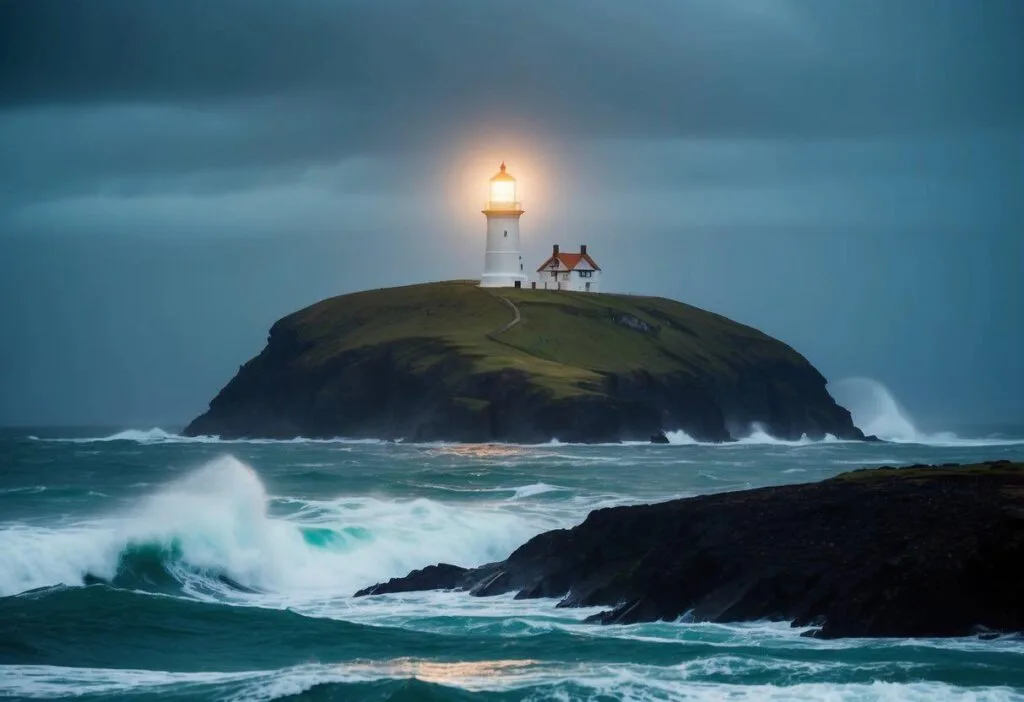 shutter island lighthouse as focal point of mystery