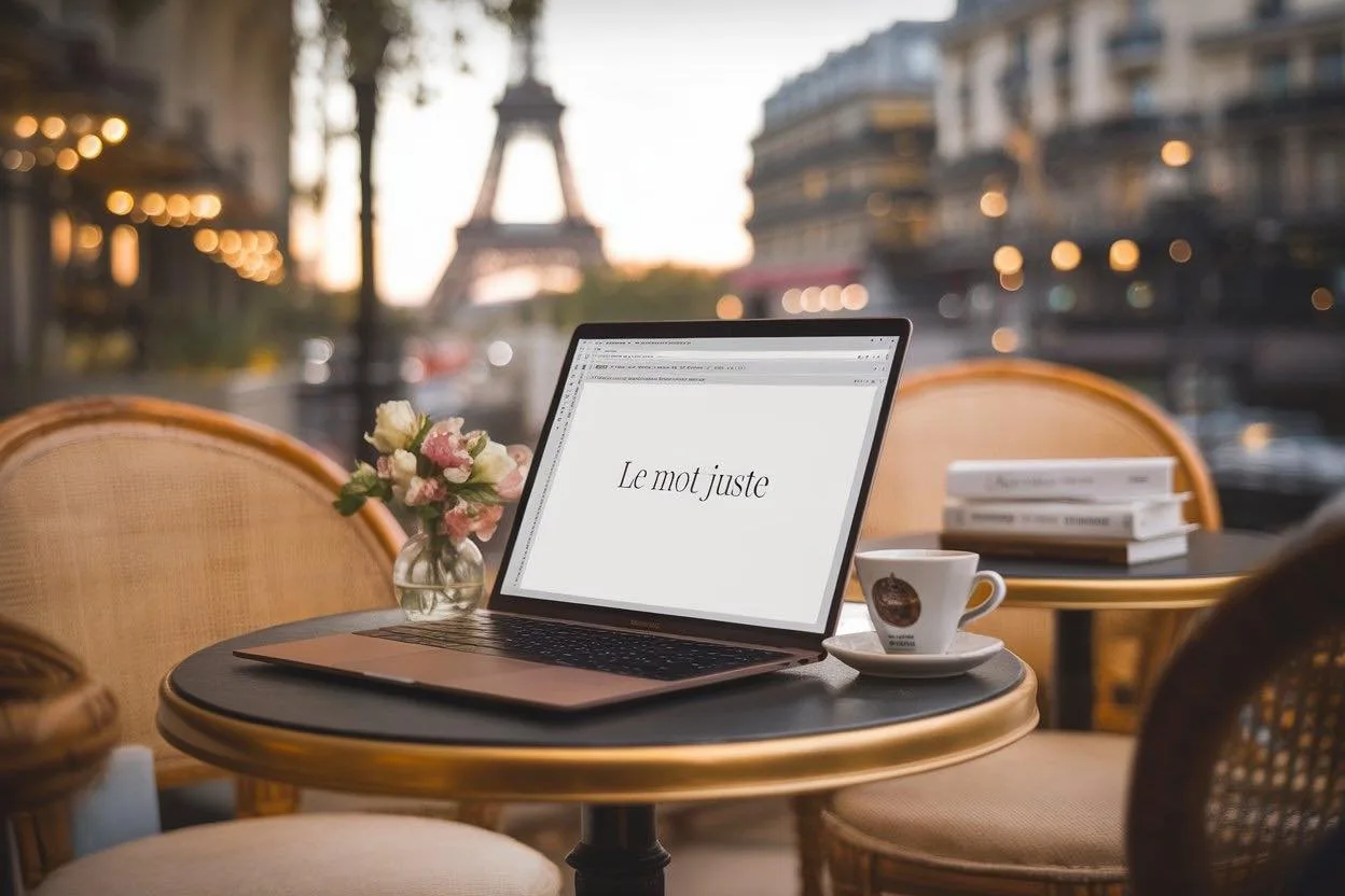 Le mot juste: French for "the right word"