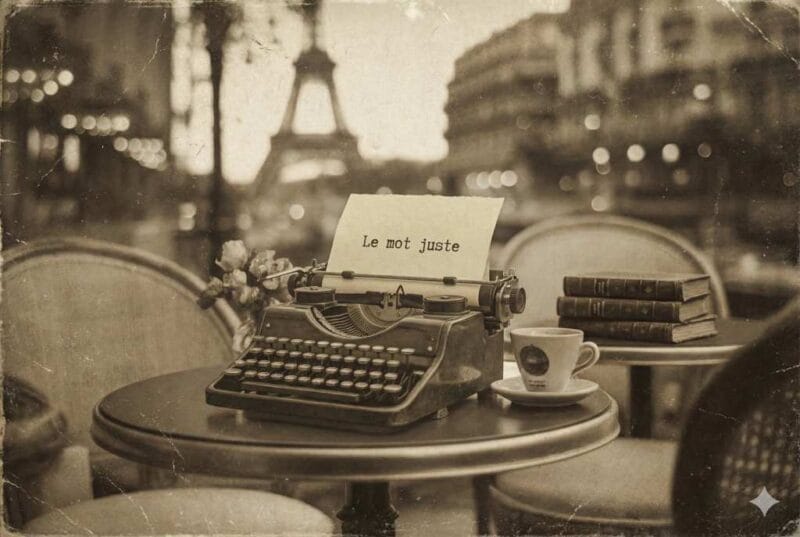 Le mot juste: French for "the right word"