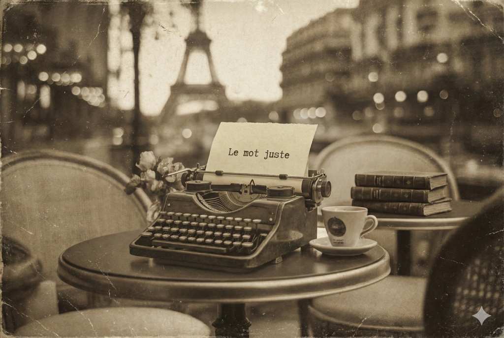 Le mot juste: French for "the right word"