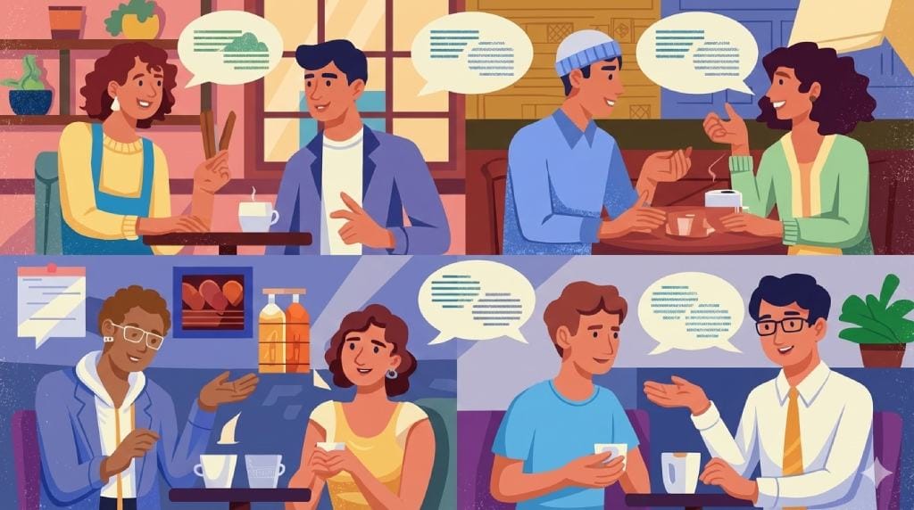 Dialogue techniques in the narrative