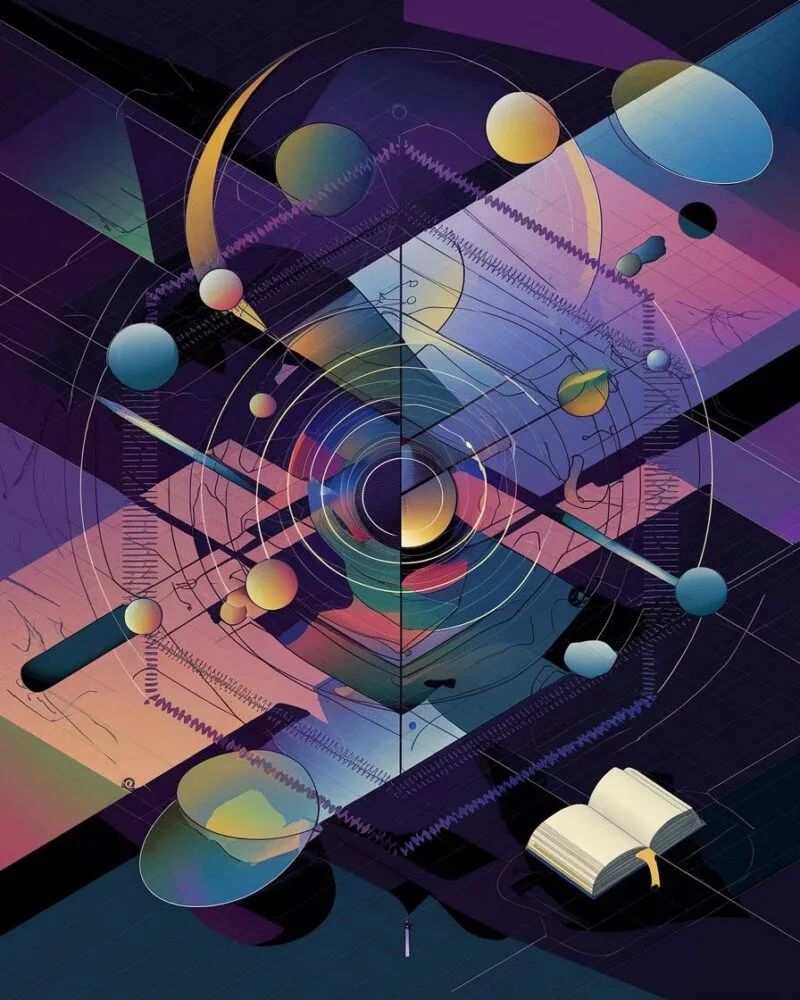 An abstract rendering of post-structuralism in literature