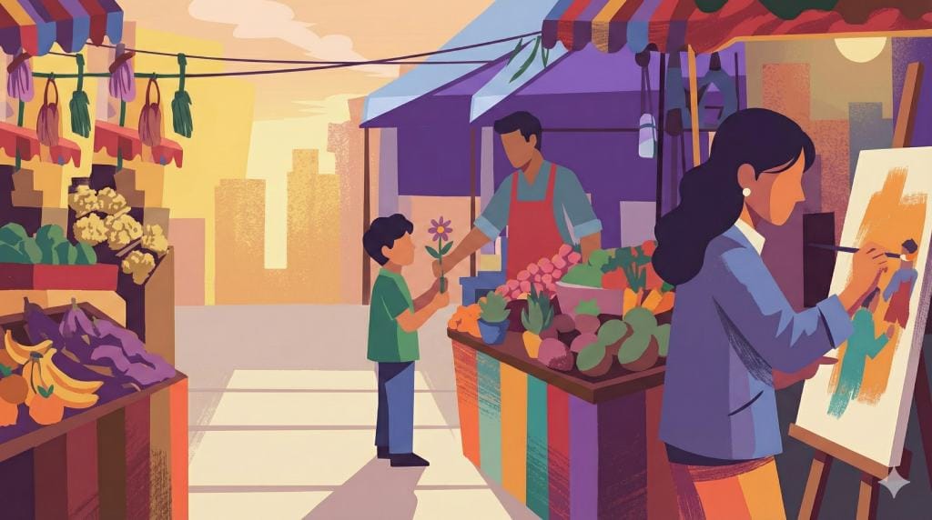 "Show, don't tell" as narrative technique