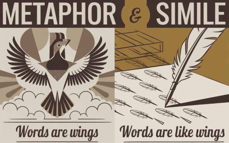 Metaphor vs simile: differences, uses, and examples