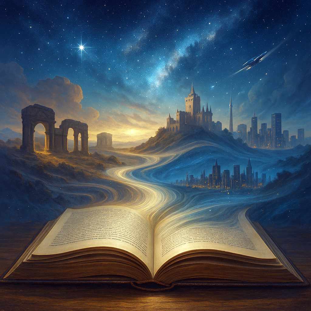 The book as a timescape