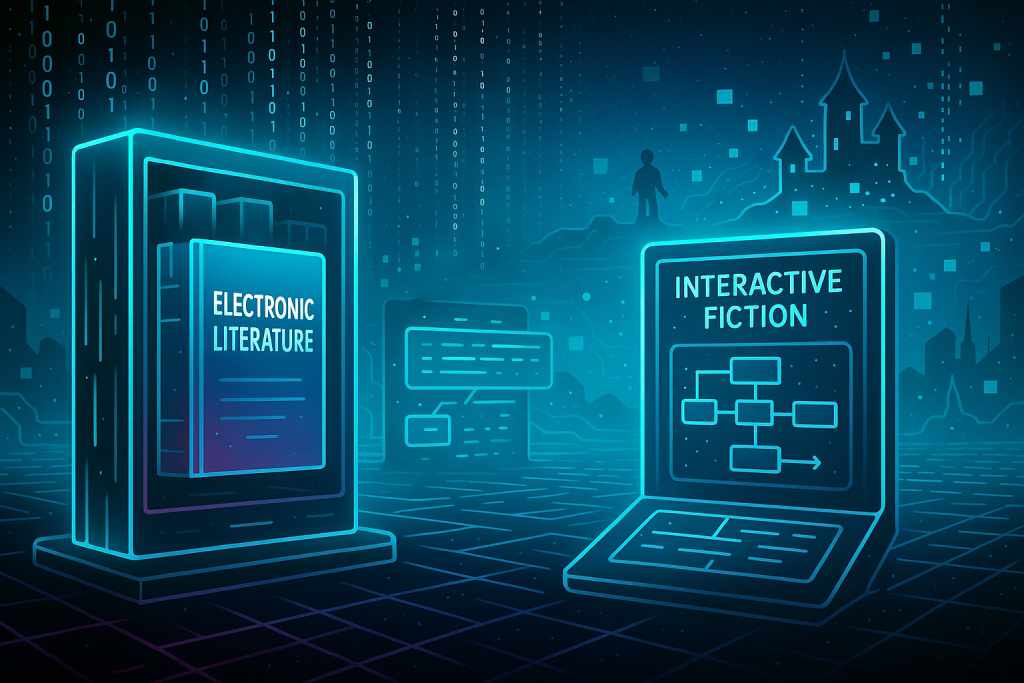 What is electronic literature and interactive fiction?