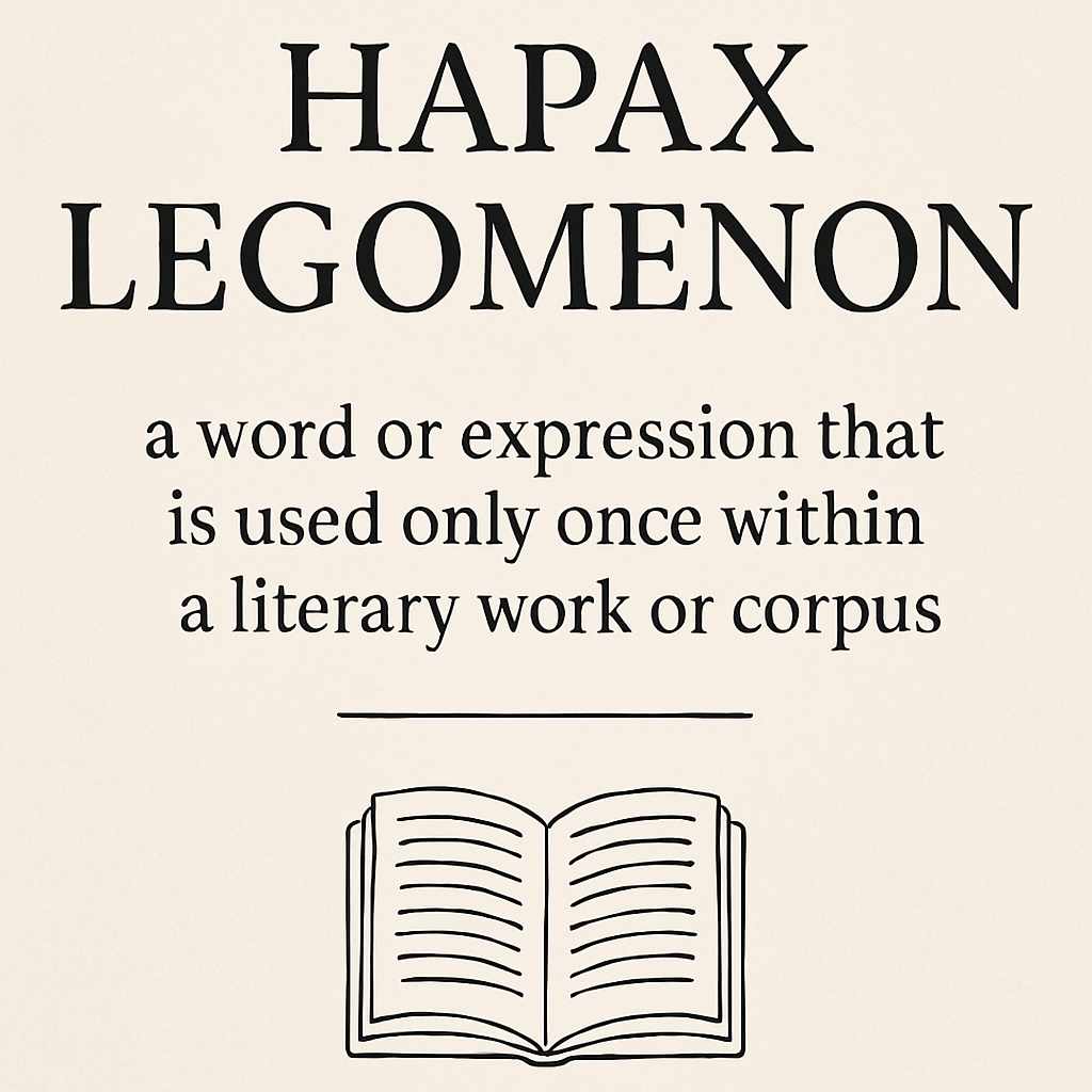 Meaning of hapax legomenon