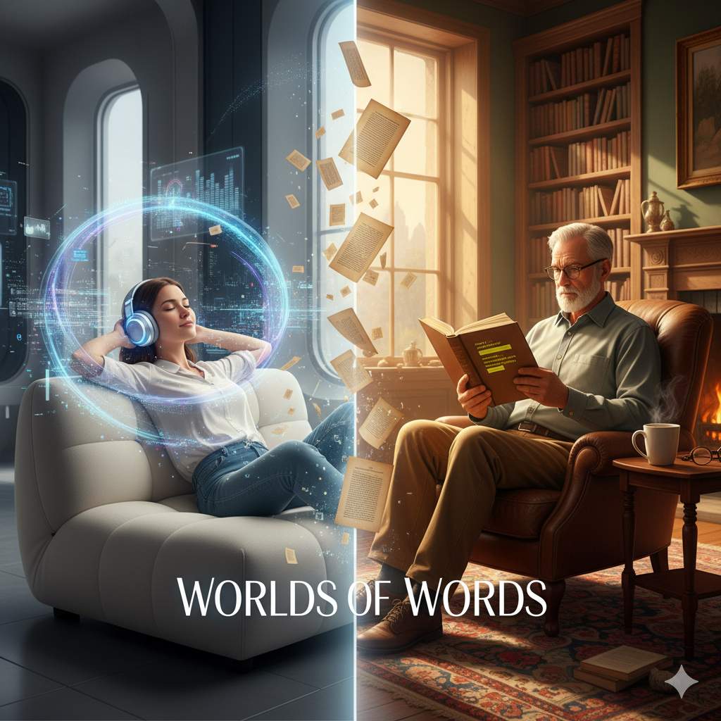 Audiobook vs. reading