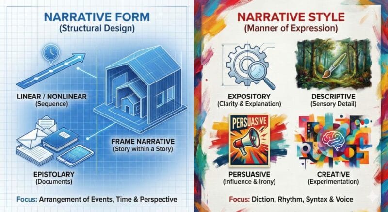 Narrative form vs. narrative style: key differences explained