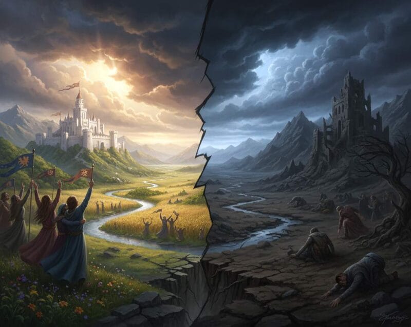 Eucatastrophe and Dyscatastrophe