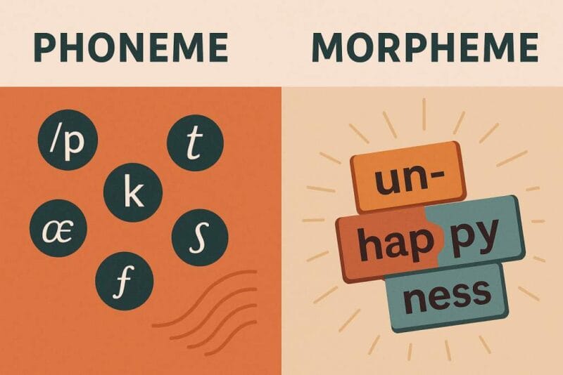 Phoneme vs. morpheme