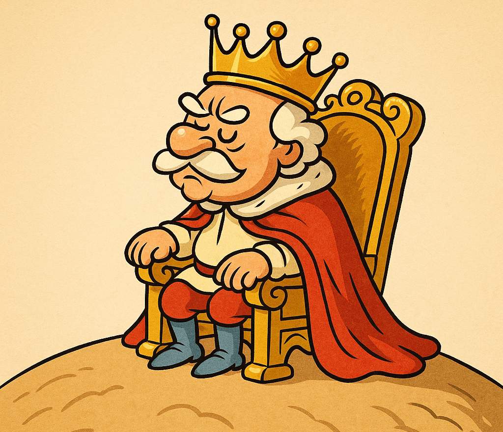 The King from The Little Prince by Antoine de Saint-Exupéry