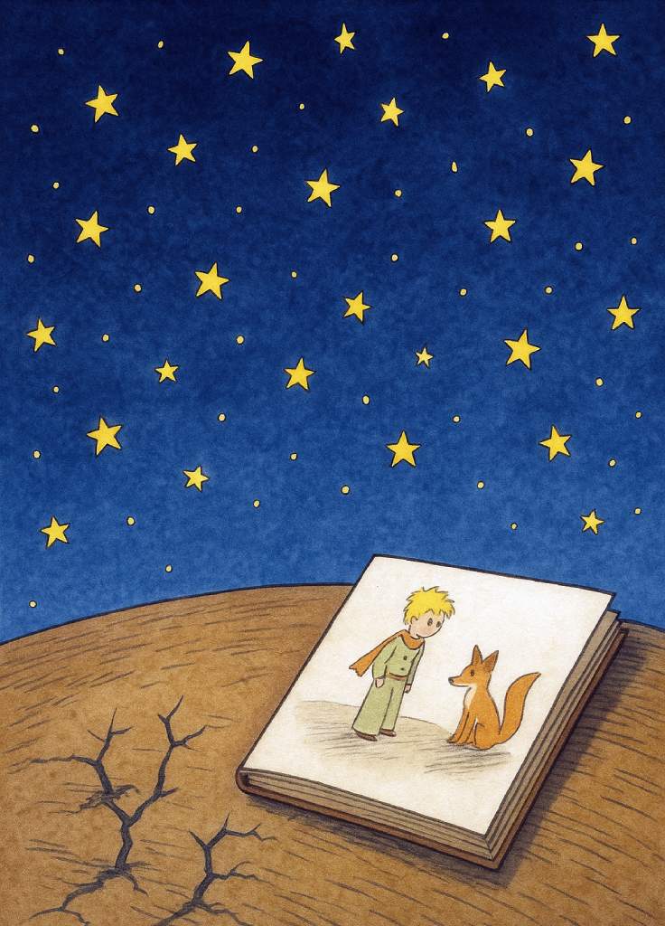 The stars in The Little Prince by Antoine de Saint-Exupéry