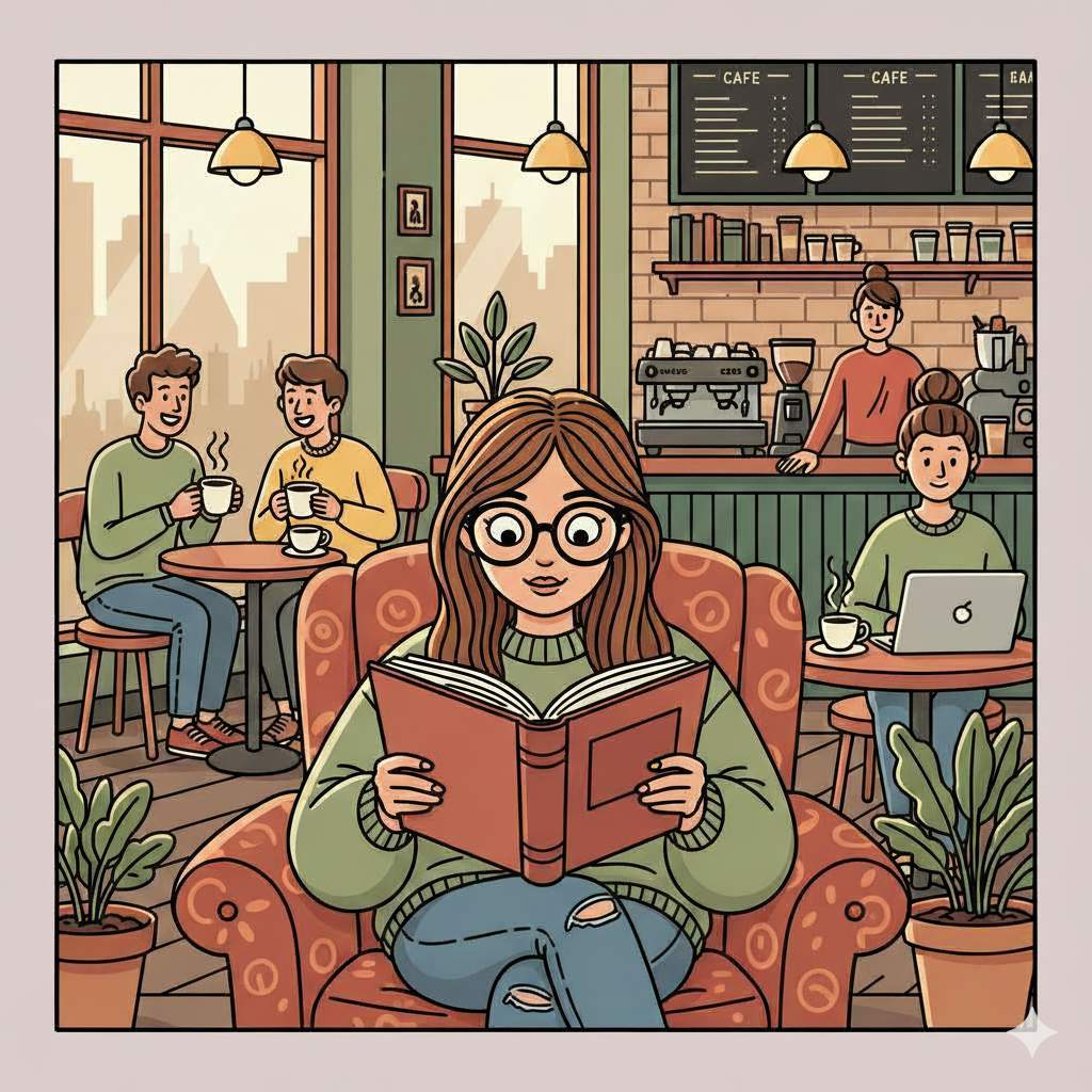 Books and coffee: rituals of reading life